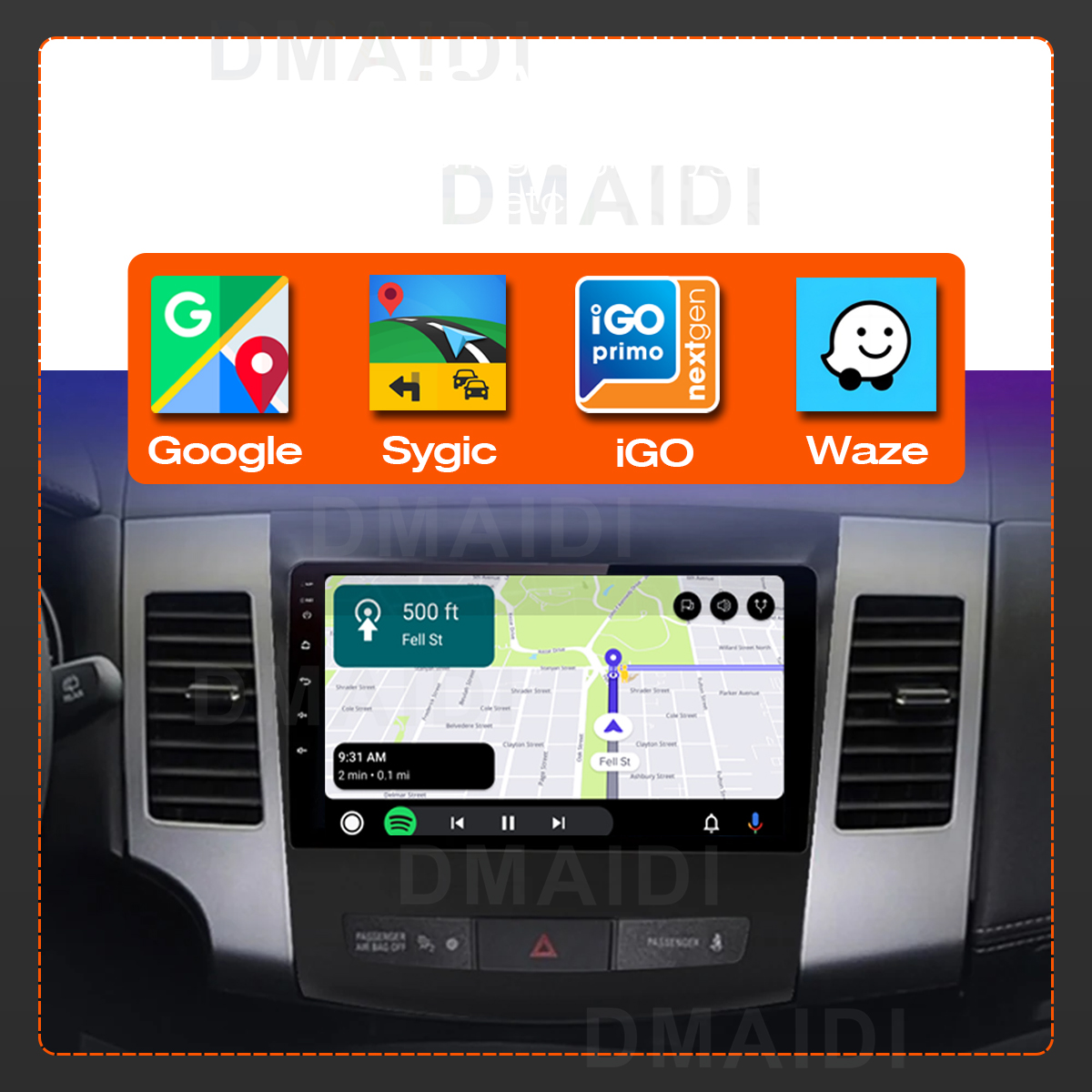 2024 Update 2 Din Android 10 Car Radio Multimedia Player For Mitsubishi Outlander Xl 2 2007-2012 For Citroen C-Crosser 2007-2013