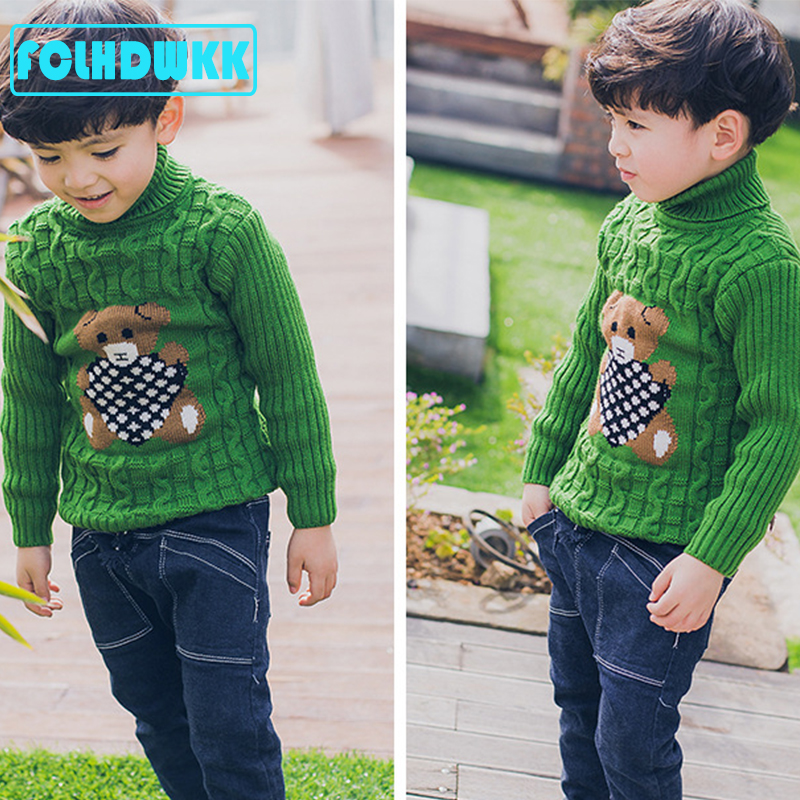 18M-8T Boys Girls Sweaters Turtleneck Solid Baby Kids Sweaters Soft Warm Long Sleeve Turtleneck Autumn Winter Sweaters For Girls