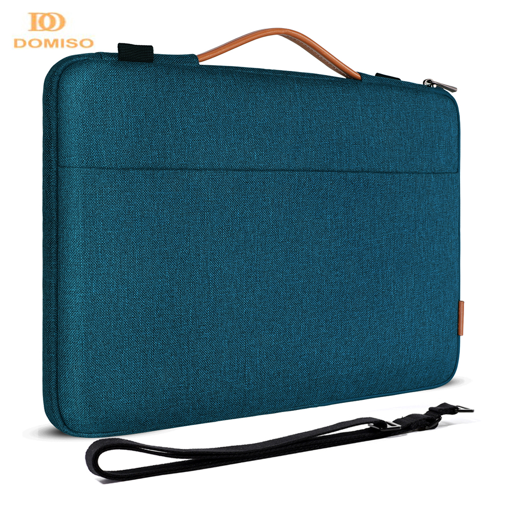 Domiso Multi-use Water-resistant Laptop Sleeve With Shoulder Strap For 10" 11" 13" 14" 15.6" 17" Inch Computer Notebook 