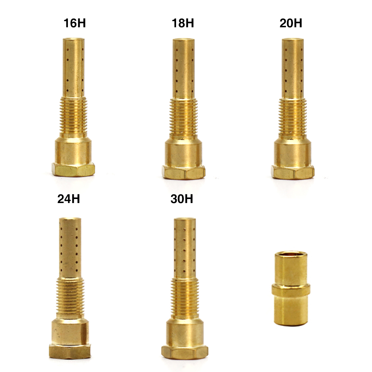 Alconstar Set of Carburetor Nozzle Pilot/Slow Jet N413-12A00 8/16/20/30 Holes For keihin Pwk 21/24/26/30/32/34mm Racing Carb