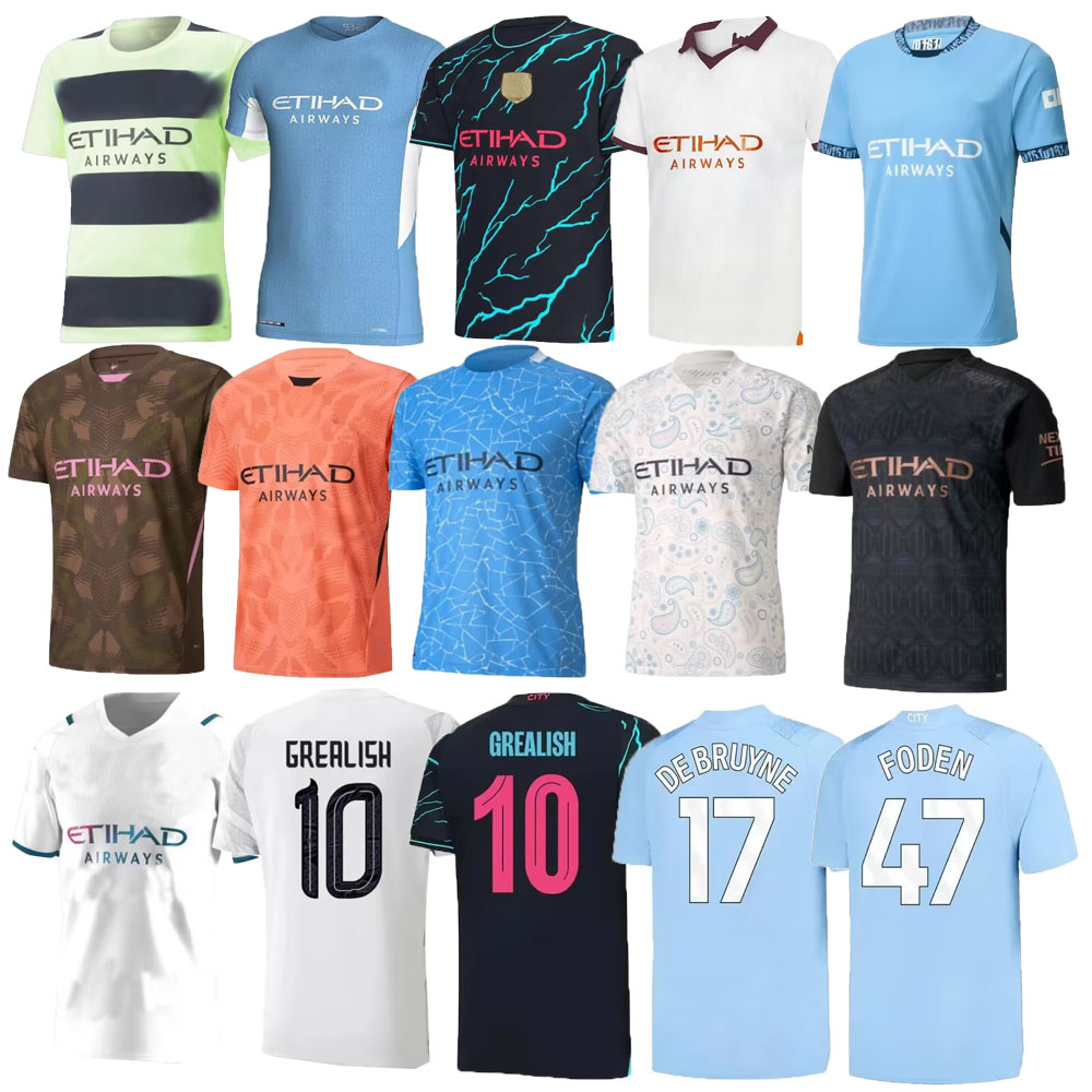 Man City 2023 2024 2025 HAALAND GREALISH SOCCER JERSEYS 19 20 21 22 23 24 25 DE BRUYNE FODEN MANS CITIES Rodrigo MAHREZ Doku football shirts J.alvarez BERNARDO G.JESUS
