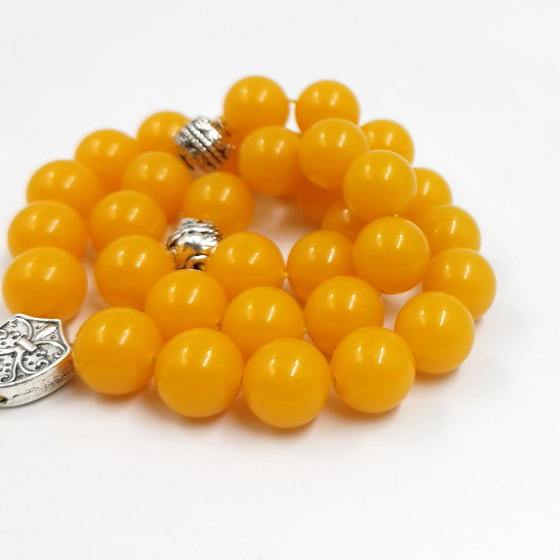 Tasbih Yellow Resin beads bracelet ambers color turkish jewelry accseeories islamic misbaha necklace Rosary bead muslim Gift