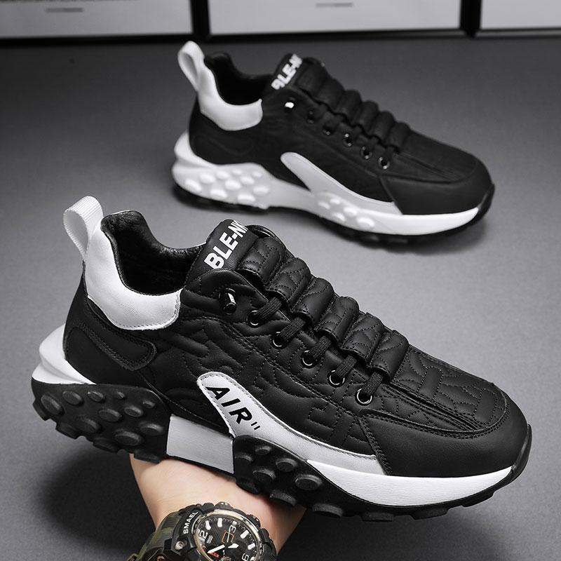 Luxy Sport Shoes for Men Fashion Lace up Platform Sneakers Casual Cushioning Running Shoes Tenis Masculino Zapatillas Hombre