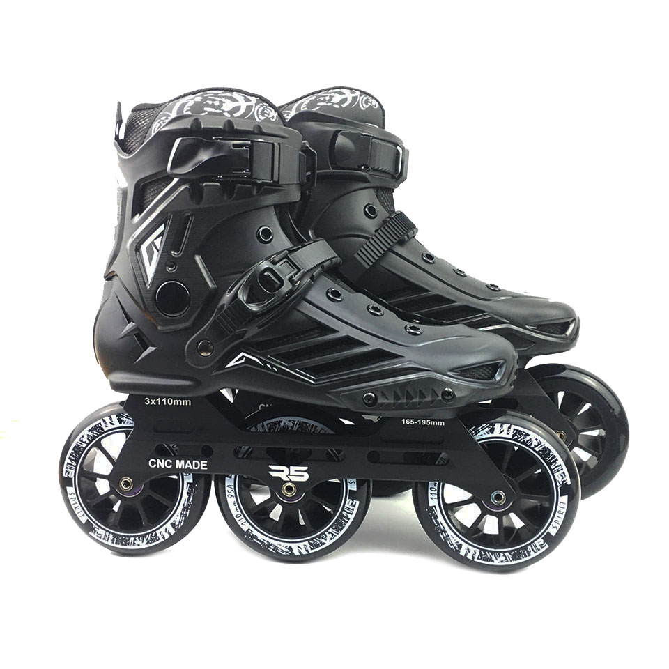 Original RS6 Inline Speed Skates Professional Adult Kids Roller Skating Shoes 3*110mm Wheels Size 35-46 Free Skating Patins SH57
