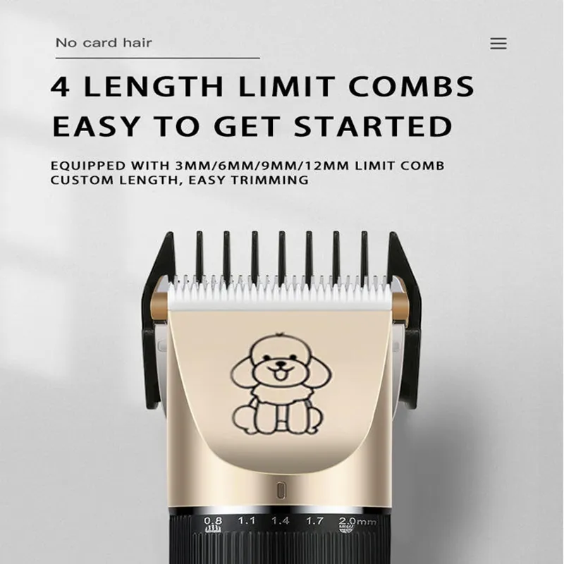 Portable Pet Hair Remover Chipper Grooming Electric Waterproof Shaver Multi-Functional Cat Dog Hair Trimmer