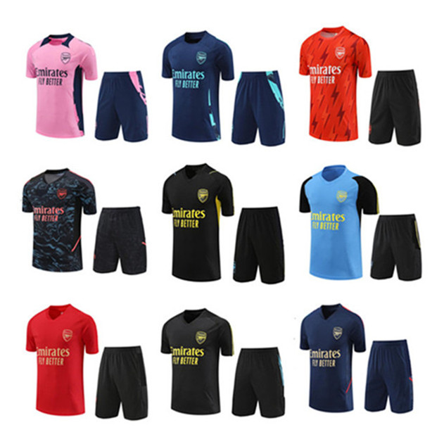 2023 2024 2025 arsen Soccer TRACKSUIT set 23/24/25 Short sleeve shorts men and kid football kit chandal futbol survetement TRAINING suit soccer jerseys