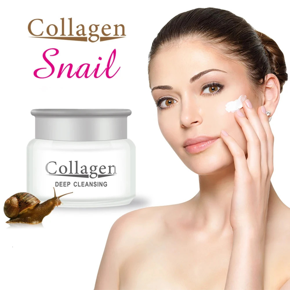 Snail Collagen Face Cream 80g Cream Gel Deep Cleansing Korea Skin Care 240624