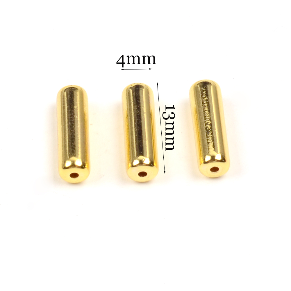 Natural Rose Gold Silver Plated Hematite Stone Beads Smooth Cylindrical Beads For Jewelry Making Diy Necklace Bracelet 13x4mm