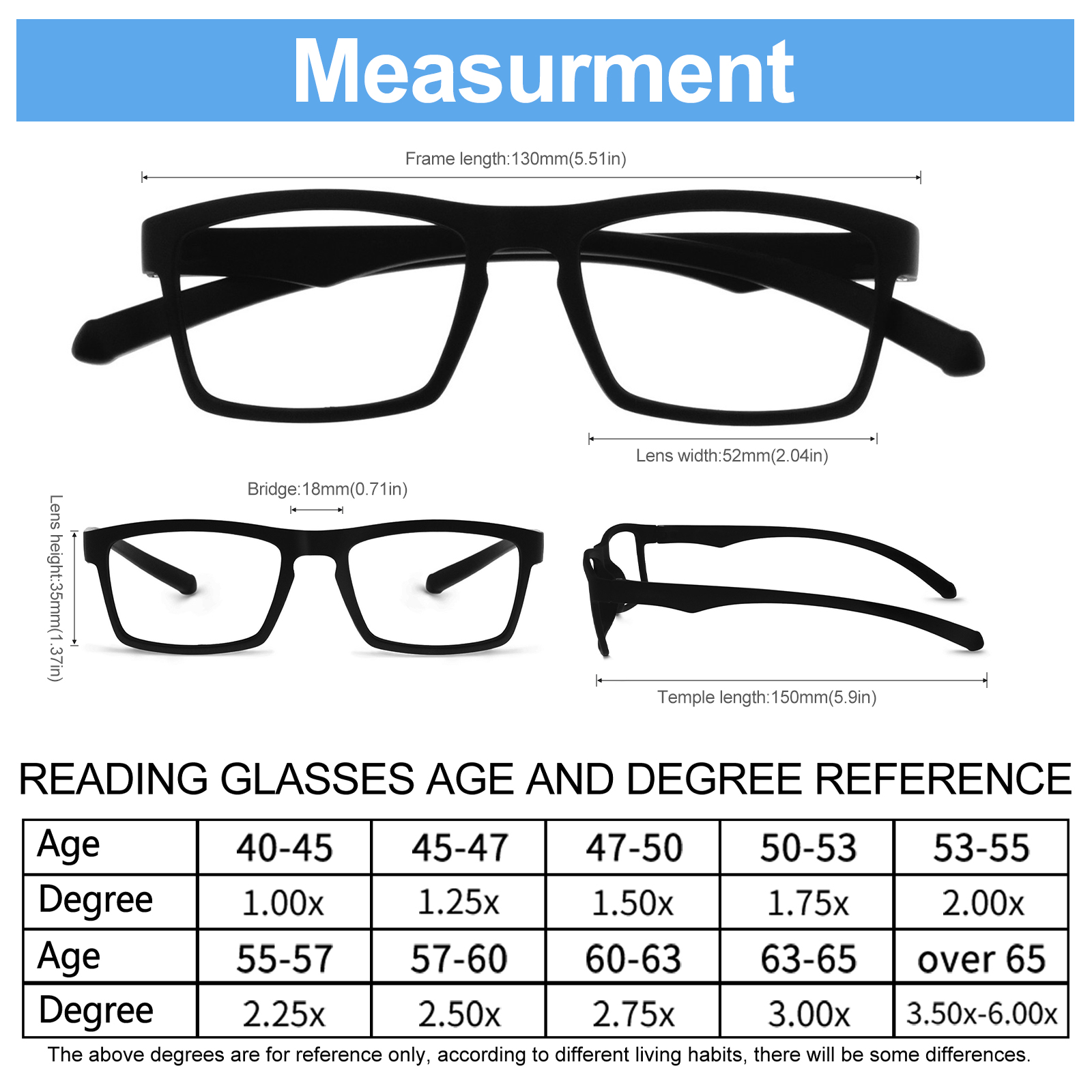 OCCI CHIARI Unbreakable Reading Glasses Men Anti-fatigue TR90 Ultralight Eyeglasses Frame For Reader Women+1.25 +1.75 +2.25 +2.5