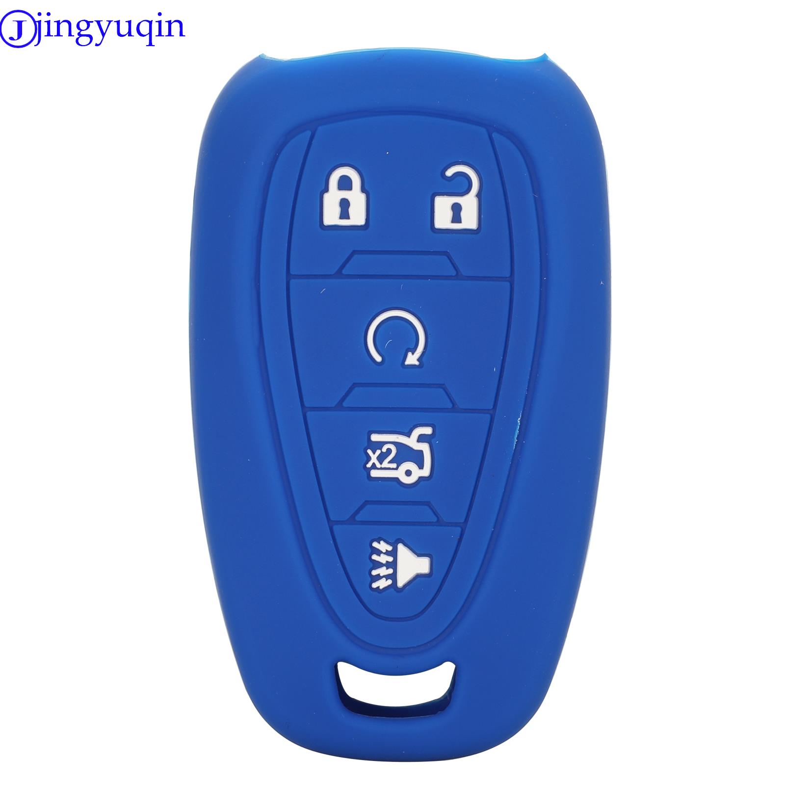 jingyuqin Silicone Car Smart Key Cover Case For Chevrolet Malibu Equinox Cruze Camaro 2016 2017 2018 2019 Accessories