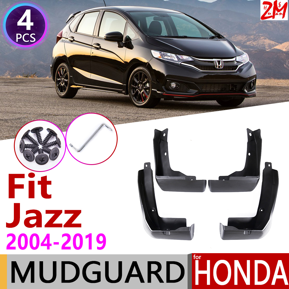 Mudflap for Honda Fit Jazz GD GE GK 2004~2019 Fender Mud Guard Splash Flaps Mudguards Accessories 2005 2010 2015 2016 2017 2018