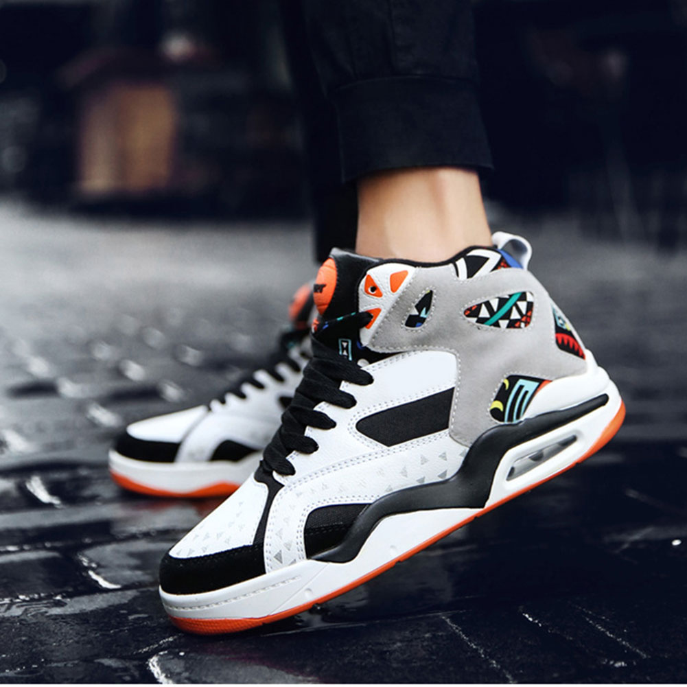Men Basketball Shoes Sneakers Breathable Anti-slip Casual for Training Sports &T8