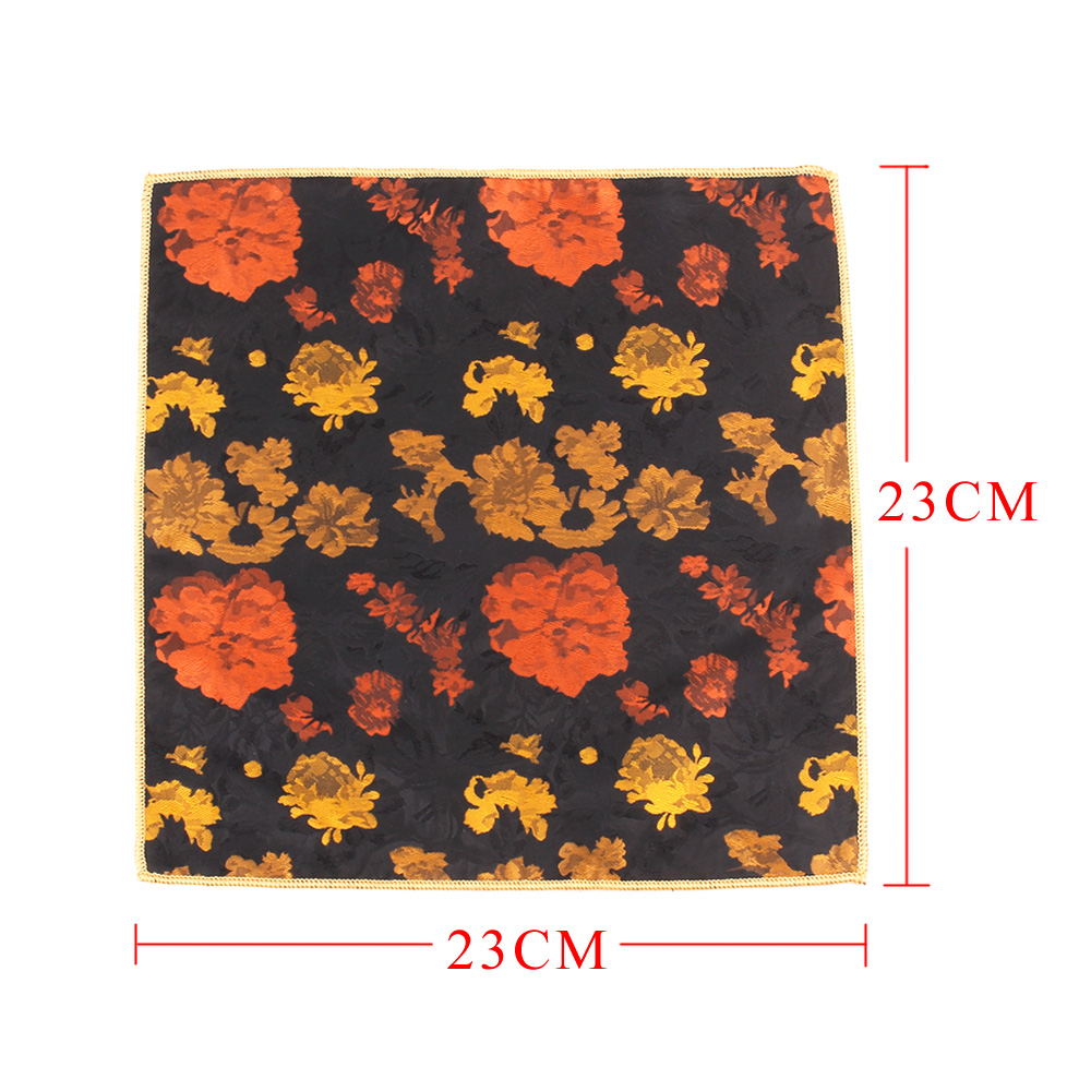 Floral Pocket Square For Men Women Jacquard Chest Towel Wedding Hanky Gentlemen Hankies Men's Suits Handkerchief Pocket Towel