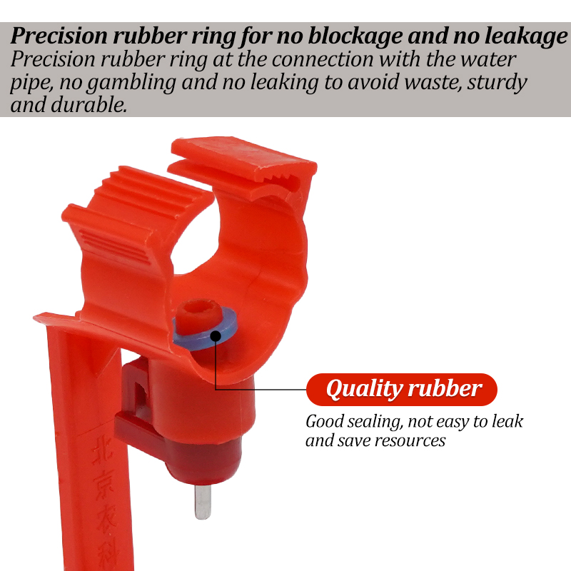 4pcs Poultry Waterer Drinking Cups For Chicken Automatic Drinker Nipple For 25mm Pipes Ball Nipple Poultry Feeding Waterer
