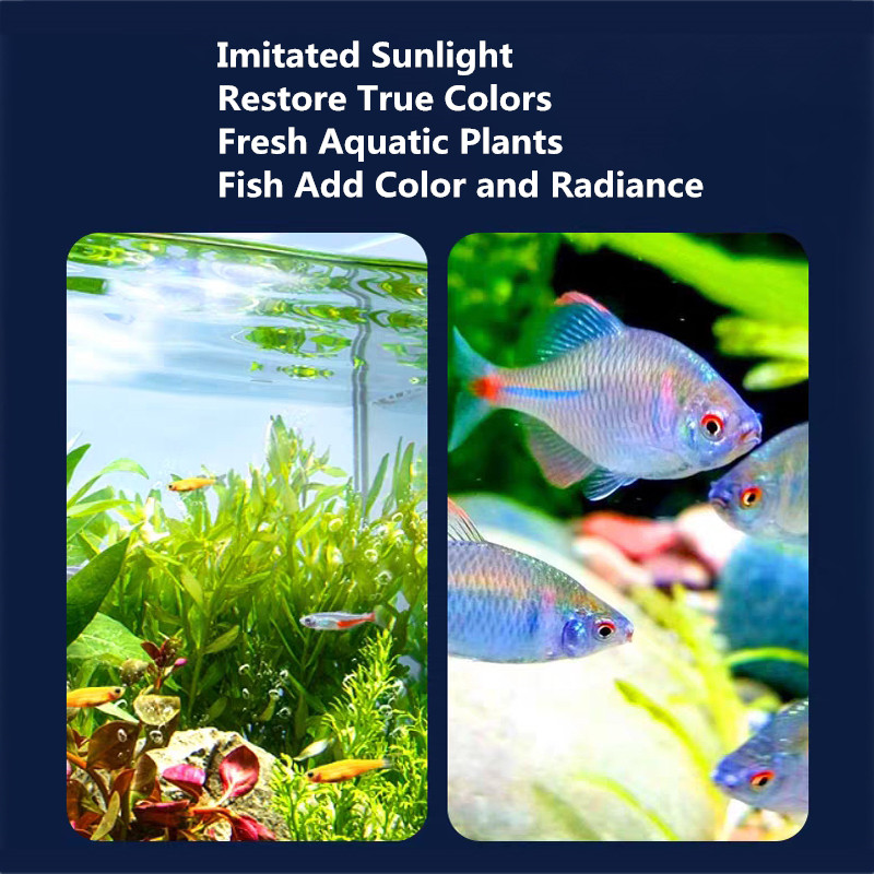 1Pcs Aquarium Fish USB LED Light Clip on Small Grow Light Rotatable Landscape Lamps Waterproof Fish Tank Colored Lights
