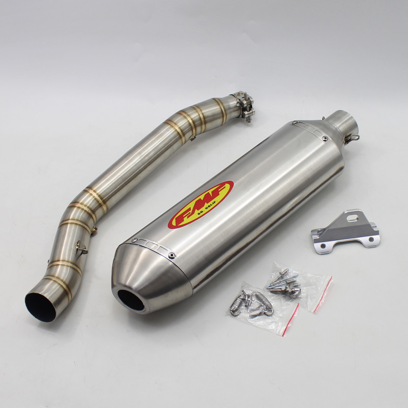 For Suzuki DRZ400 DR Z400 DRZ 400 Slip On Exhaust Pipe System Motorcycle Middle Link Tube Connect FMF Muffler Escape Moto