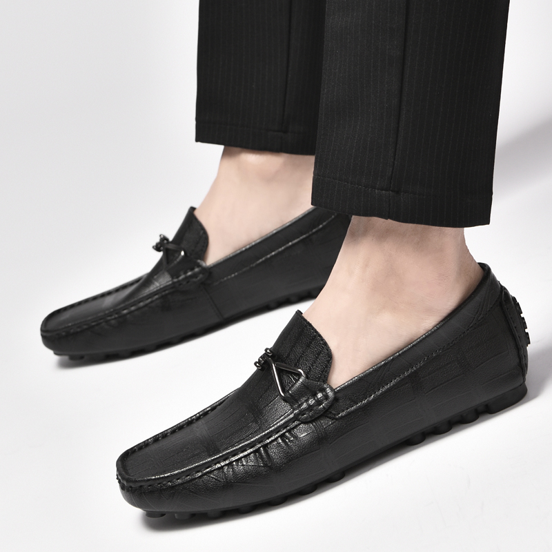 Comfortable Men Loafers /5cm Elevator Shoes Men Sneakers Black Brown Soft Genuine Leather Men Flats Height Increase Taller Shoes