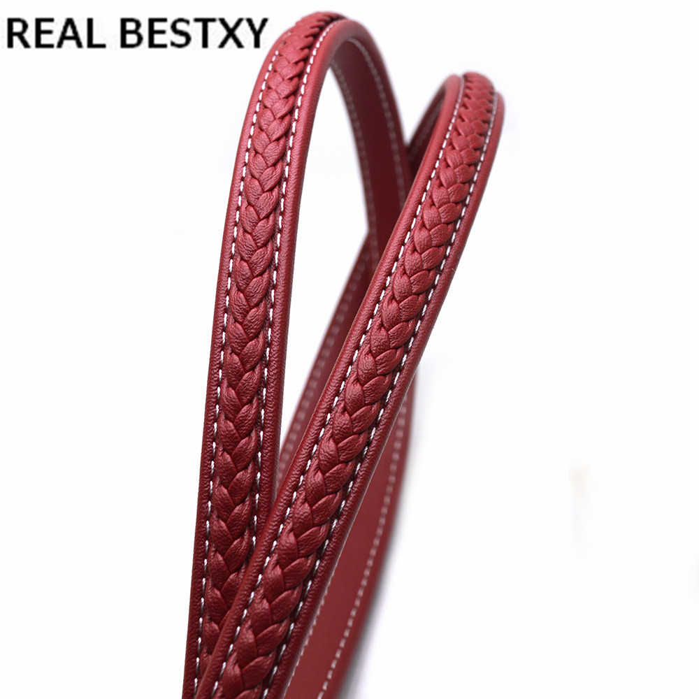 REAL BESTXY 12*6mm Fiber Braided Leather String Cord For DIY Bracelet Jewelry Making Rope Craft Jewelry Accessories Materials