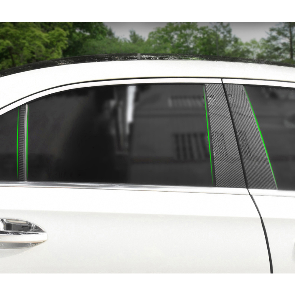6PCS For Mercedes Benz A Class W177 A180 A200 A220 A250 2019+ Car Accessories Window B C Middle Column Pillar Strip Trim Sticker