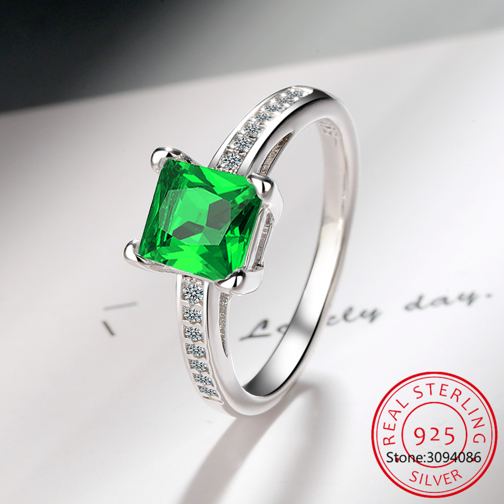 Diaspore Zultanite Gemstone Rings for Women Girls Solid 925 Sterling Silver Wedding Engagement Topaz Emerald Sapphire