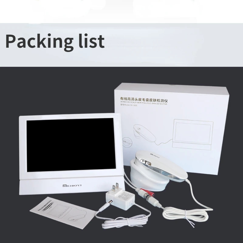 New 11 HD LCD Screen Hair Follicles Scalp Detector Professional Digital Skin Analyzer Oil Moisture Detectors Microscope Tester