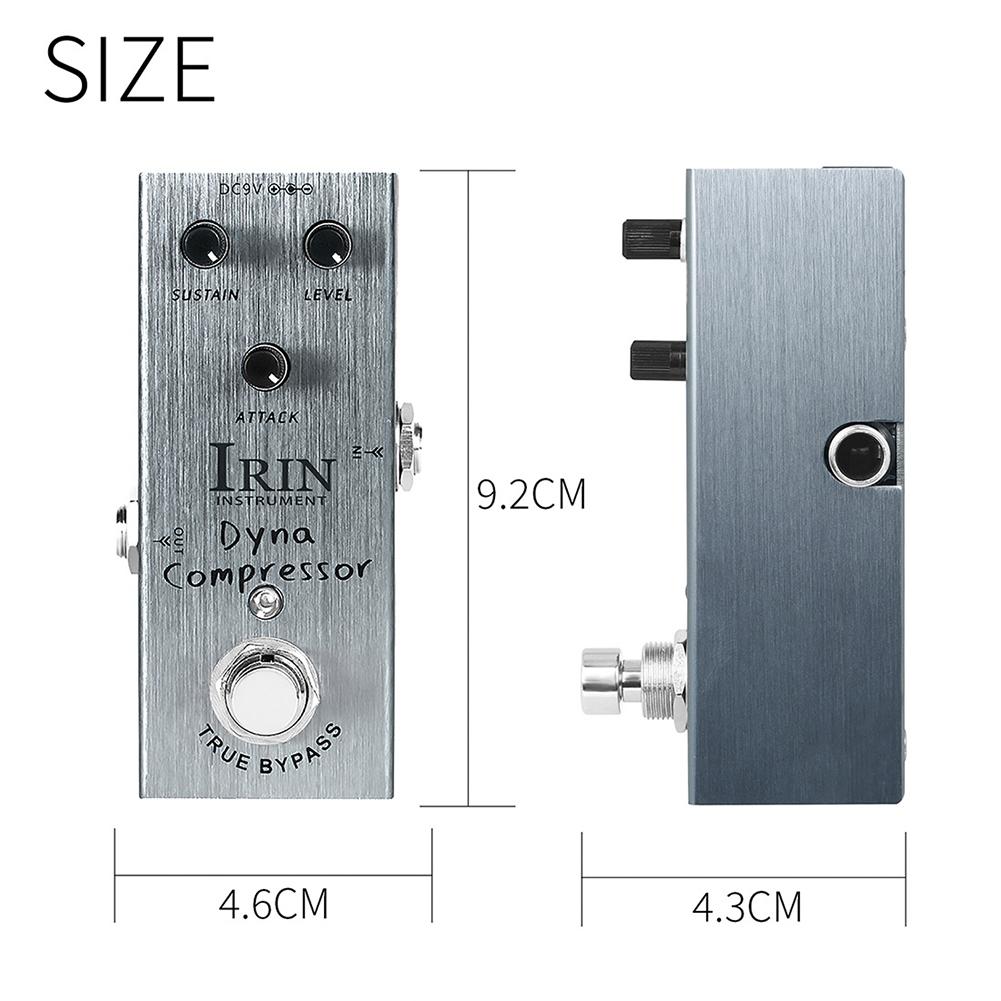 Metal Electric Guitar Effects Pedal Dyna Compressor Overdrive Pedal Volume Tone Knob Effect Pedals With Steel Metal Shell