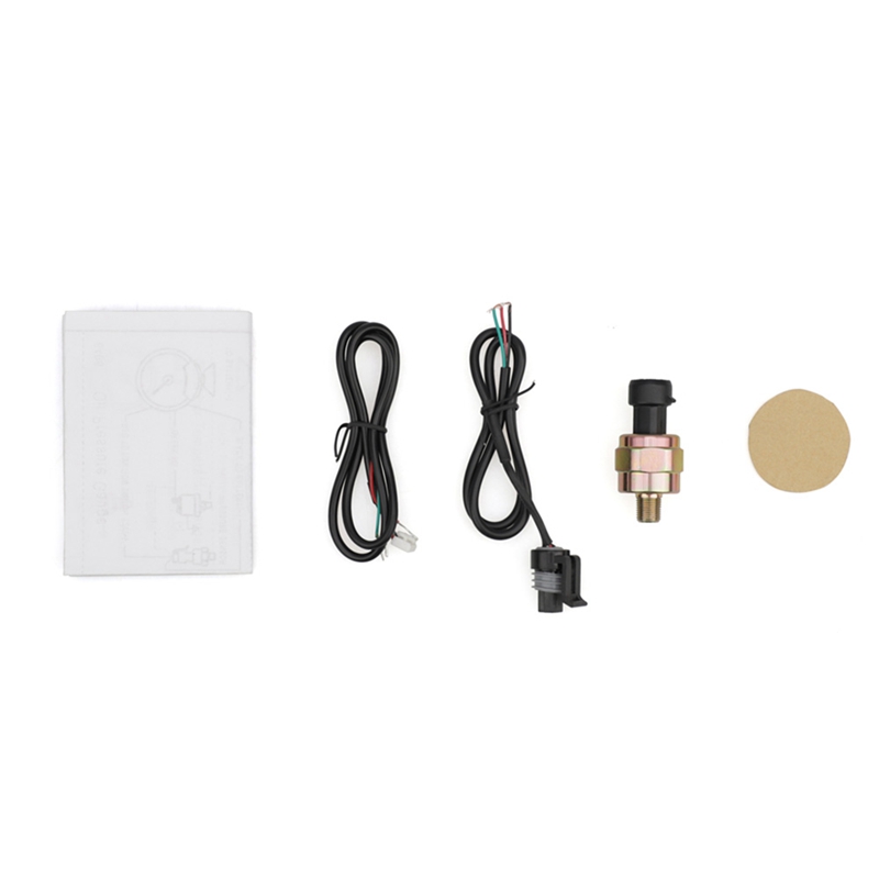 60Mm 12V Auto Gauge Oil Pressure Gauge White Light With Sensor For Greddy