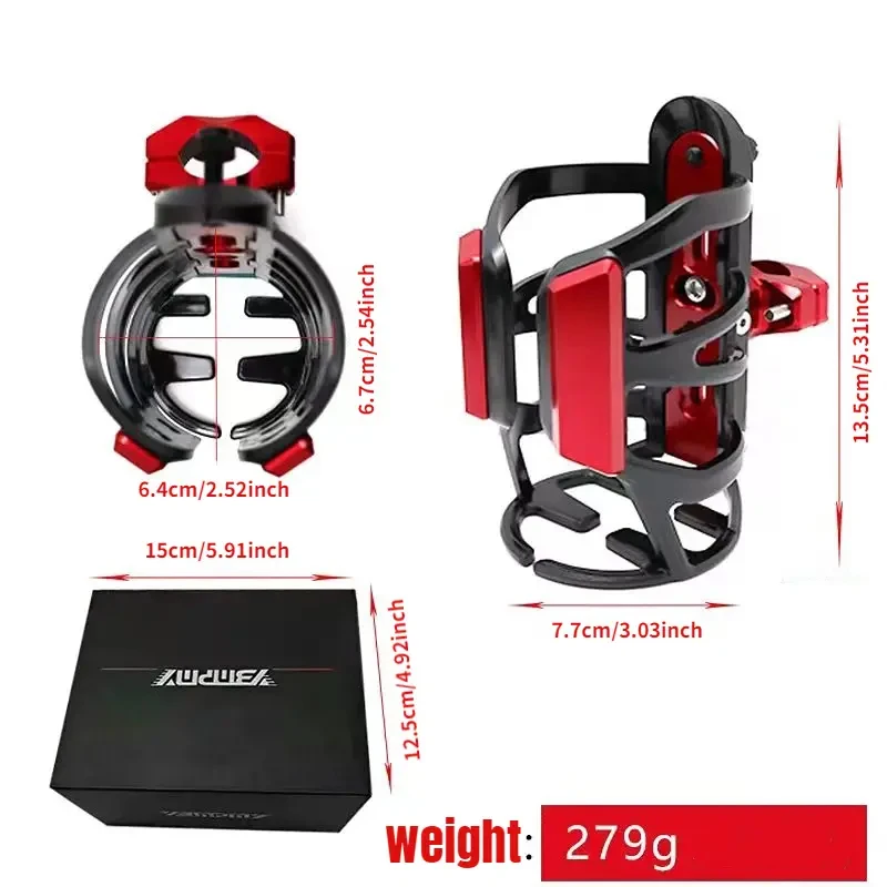 Motorcycle Series Universal Cup Holder Motorcycle Water Bottle Ultimately Responds Cup Holder CNC Aluminum Accessories