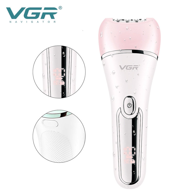 VGR Electric Women Epilator Female Shaver Leg Body Removal Lip Chin Depilatory Lady Bikini Trimmer Facial Hair Remover F624-90