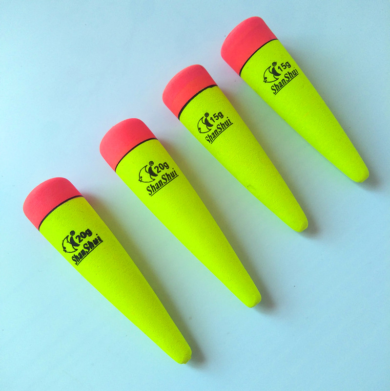 1pc 15g 20g 25g 30g Buoyancy EVA Soft Inline Luminous Lightstick Bobber Float Saltwater Fishing Floats Catfish Bait Fish Tackle