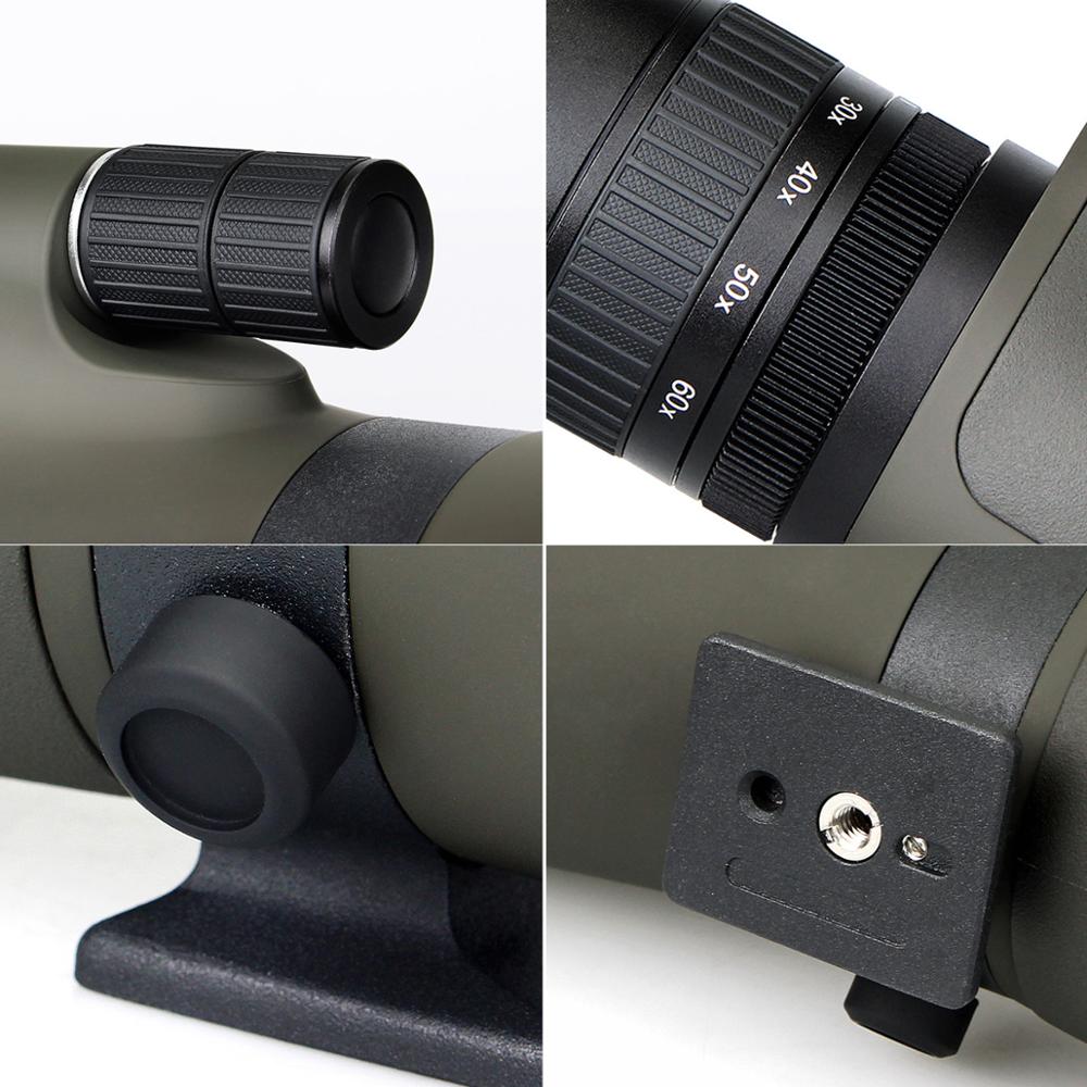 svbony 80mm bird watch spotting scope 20-60x zoom telescope photography suit filled with nitrogen waterproof photographing birds