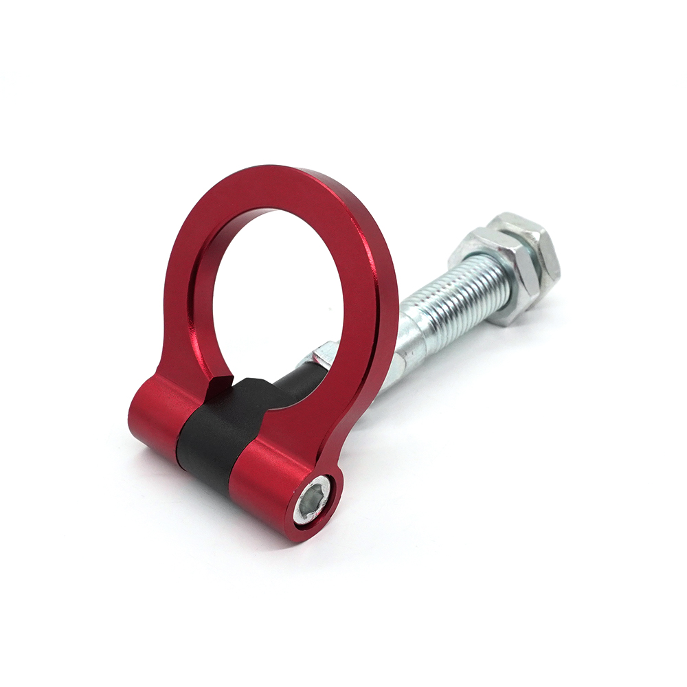 R-EP Tow Hook Red Folding Ring Racing Heavy Duty Durable And Super Strength for 2012-2017 Hyundai Veloster