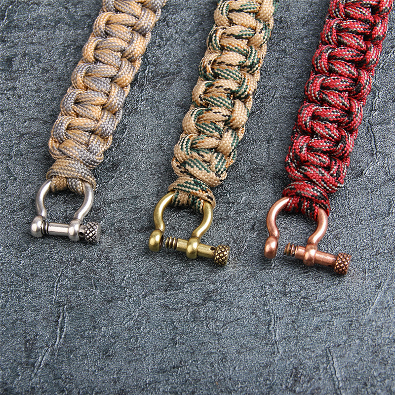 2018 Climbing Outdoor Survival Bracelet Women's Brand Bracelet Men's Wrap Umbrella Rope Multifunctional Bracelet Hombres Pulsera