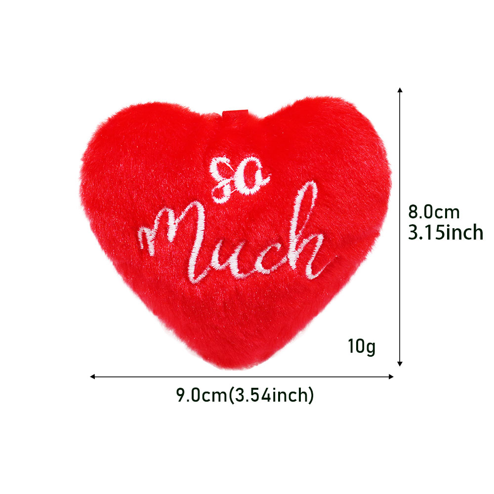 3PCS pet dog toys Valentine's heart shape chew toys for dogs cat dog wearproof toy dog accessories for Dental health