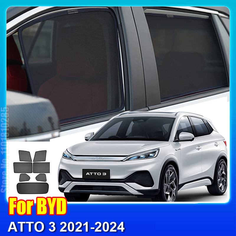 For BYD Atto 3 2021-2 024 Atto3 Car Magnetic Sunshade Shield Front Windshield Curtain Rear Side Baby Window Sun Shade Visor