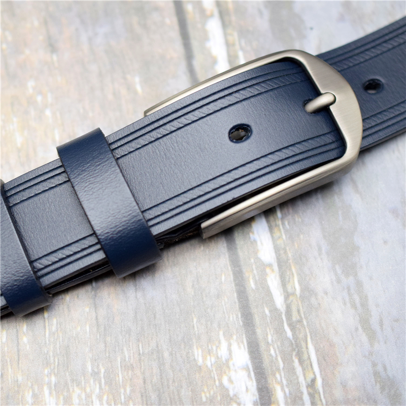 Women/men Belt Cow Leather Waist Belt Pin Buckle Designer Belts Black/blue/green/coffee 3.3CM Width Belts Cummerbunds 90-130CM