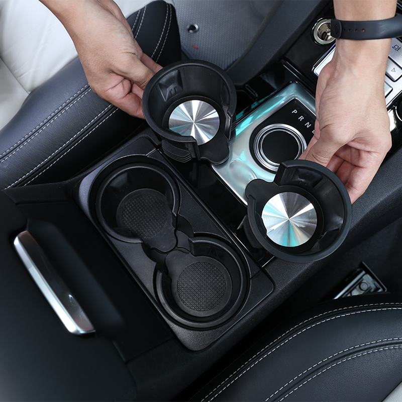 cheya ABS Car Cup Holder Water Drinks Holder Trim for Land Rover Range Rover Vogue Sports Discovery 4 5 LR4 LR5 Accessories