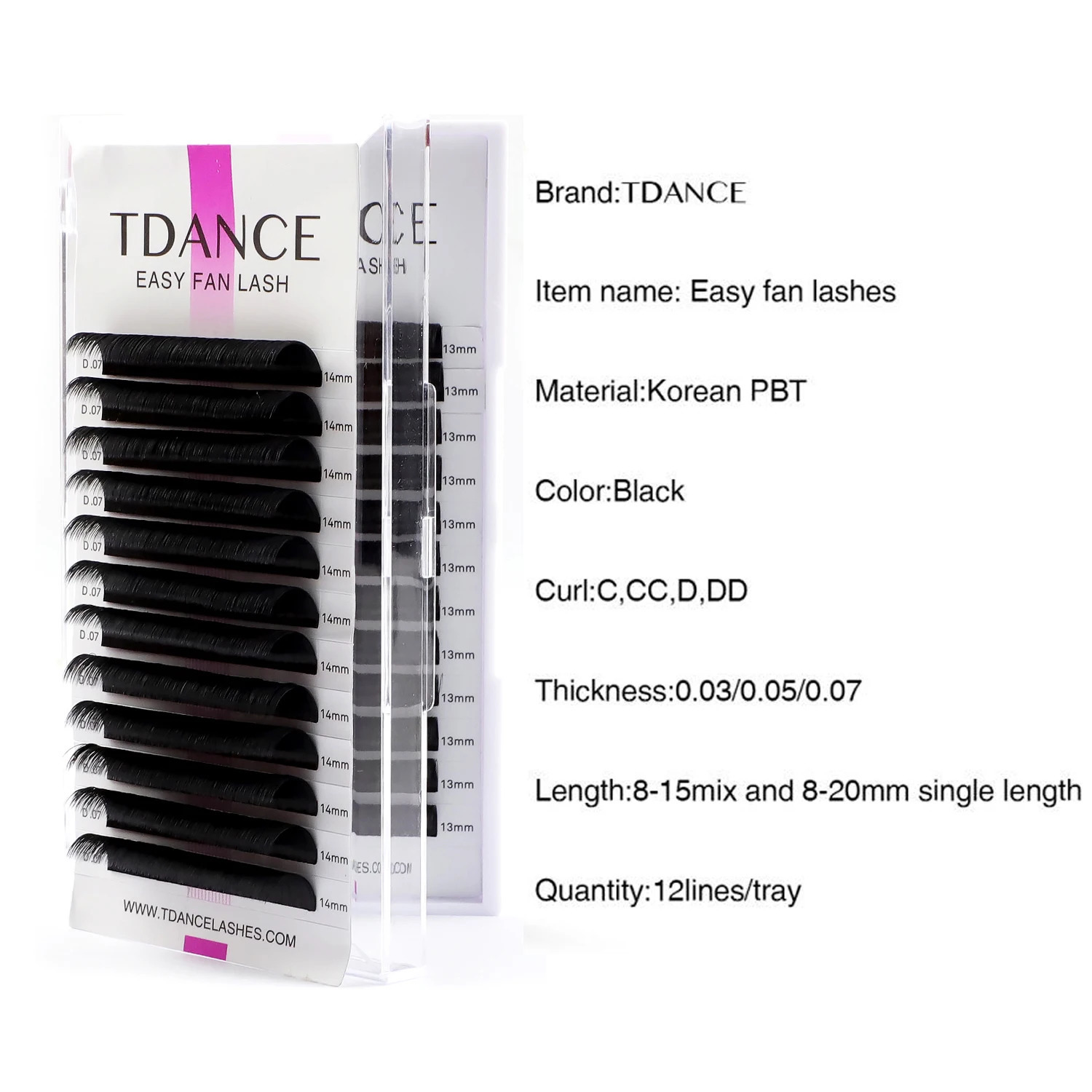 TDANCE Easy fanning Fast Fan Blooming Eyelash Extensions Individual Lashes Automatic High Quality Flowering Volume240624