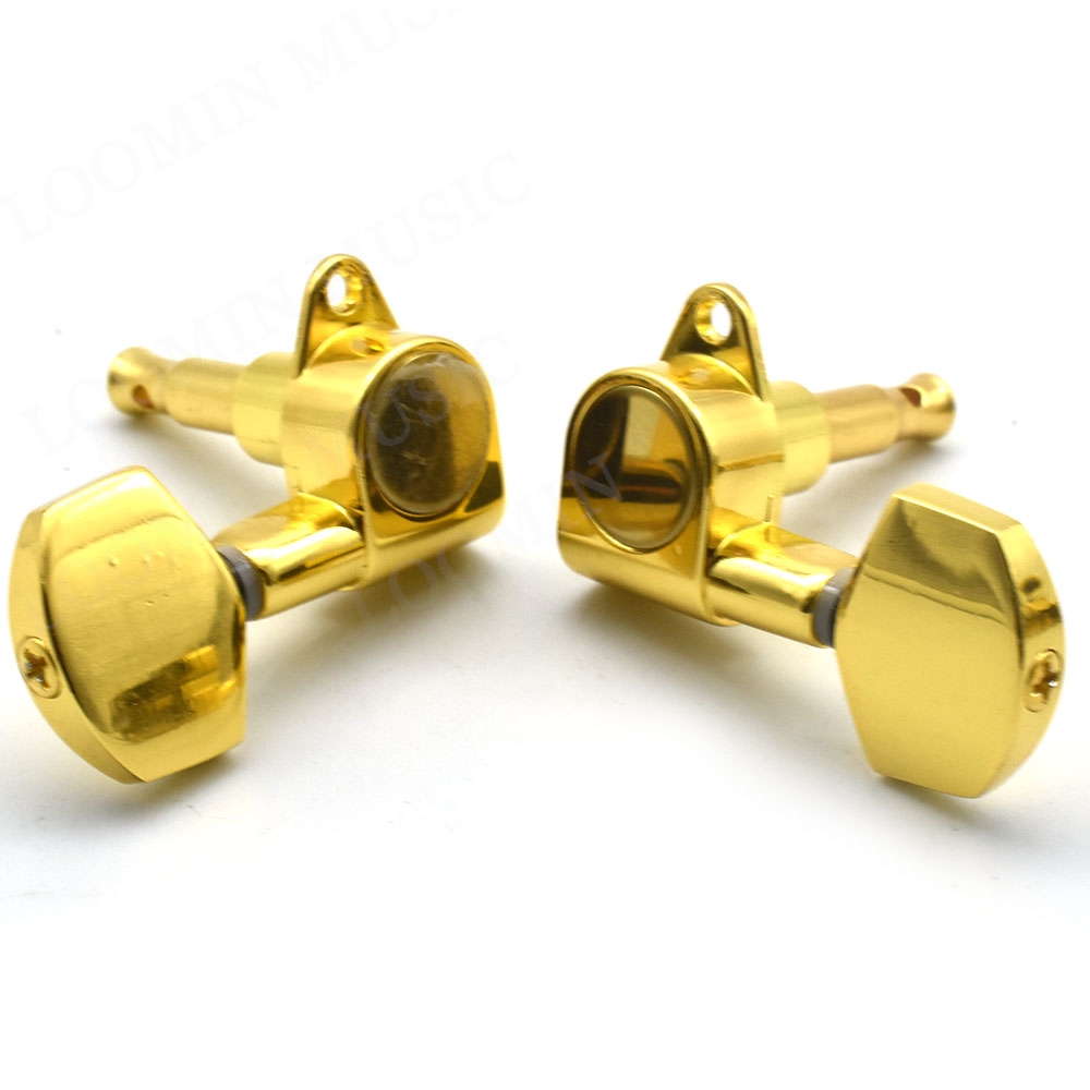 6Pcs Acoustic Electric Guitar String Tuning Pegs Tuners Machine Head Guitarra Peg Accessories Parts Gold