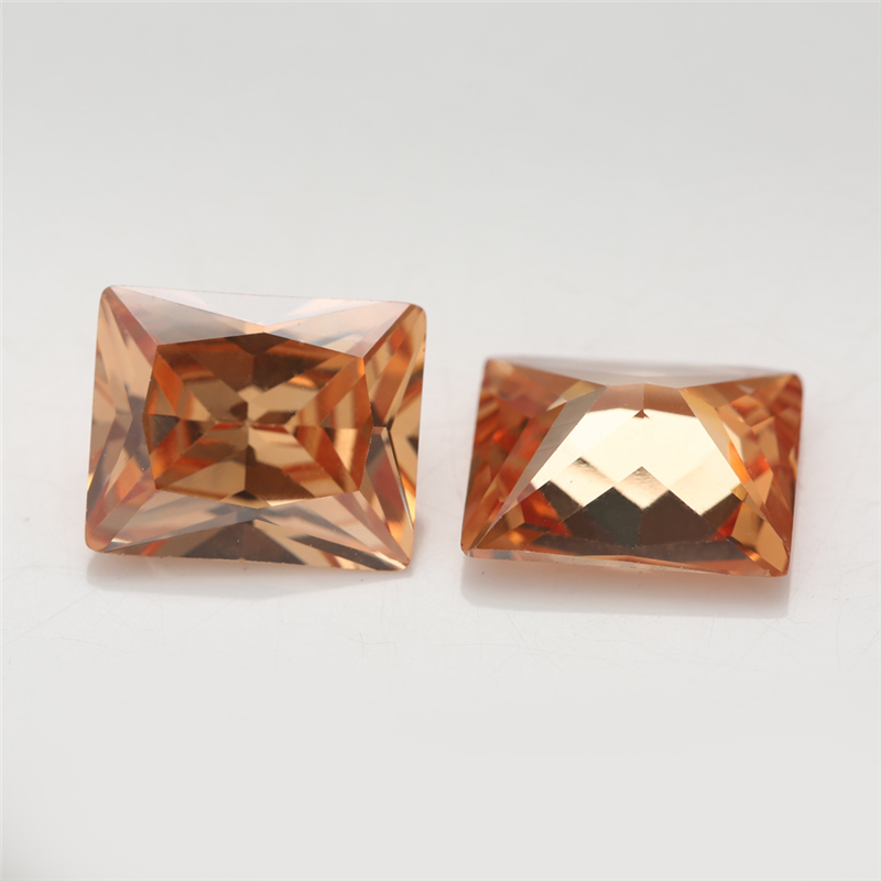 Size 2x3mm~10x12mm 5A Rectangle CZ Stone Various Color Cubic Zirconia Loose Synthetic Gems For Jewelry