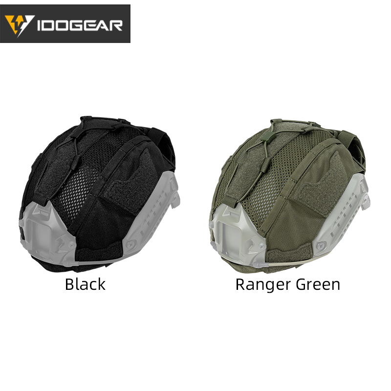 IDOGEAR Tactical Helmet Cover For Helmet size M/L with NVG Battery Pouch Hunting Accessories 3812