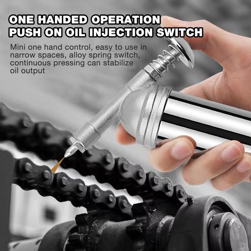 Mini Grease Injector Handheld High Pressure Oiler Grease Guns Machine With Needle Nozzle Universal Hand Tools Auto Accessories
