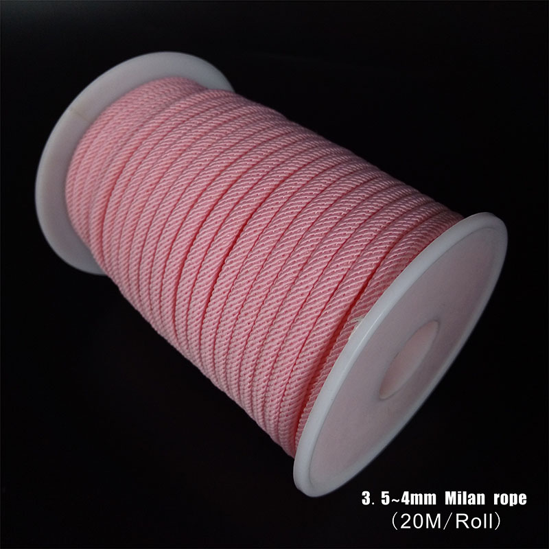 3.5mm/4mm Milan Thread DIY Jewelry Making Necklace Braided Rope Bracelet Rope Waist Chain Red Rope Gold Pendant Rope Wholesale