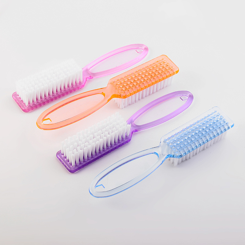 Handle Grip Nail Brush Cleaner Fingernail Scrub Hand Cleaning Brushes Soft Stiff Bristles Scrubber Manicure Tool Foot Toes Care
