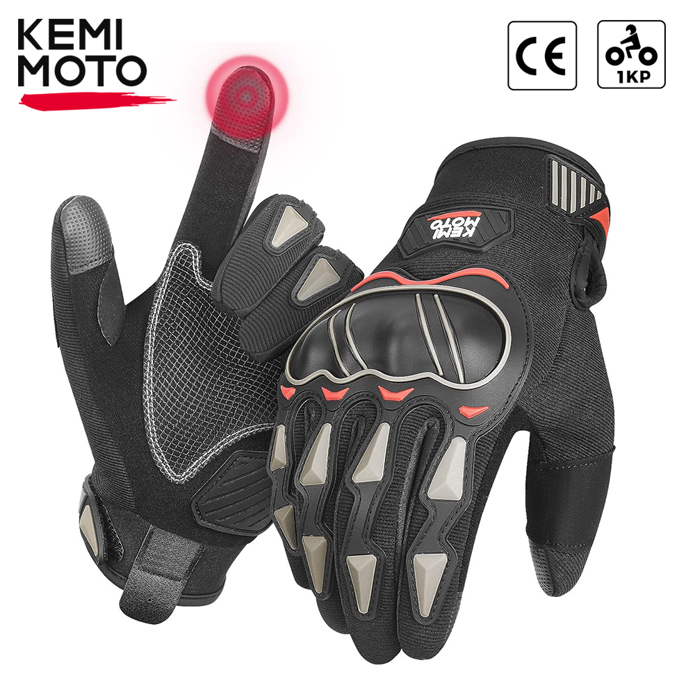 Summer Motorcycle Gloves CE 1KP Riding Gloves Hard Knuckle Touchscreen Motorbike Gloves For Dirt Bike Motocross ATV UTV