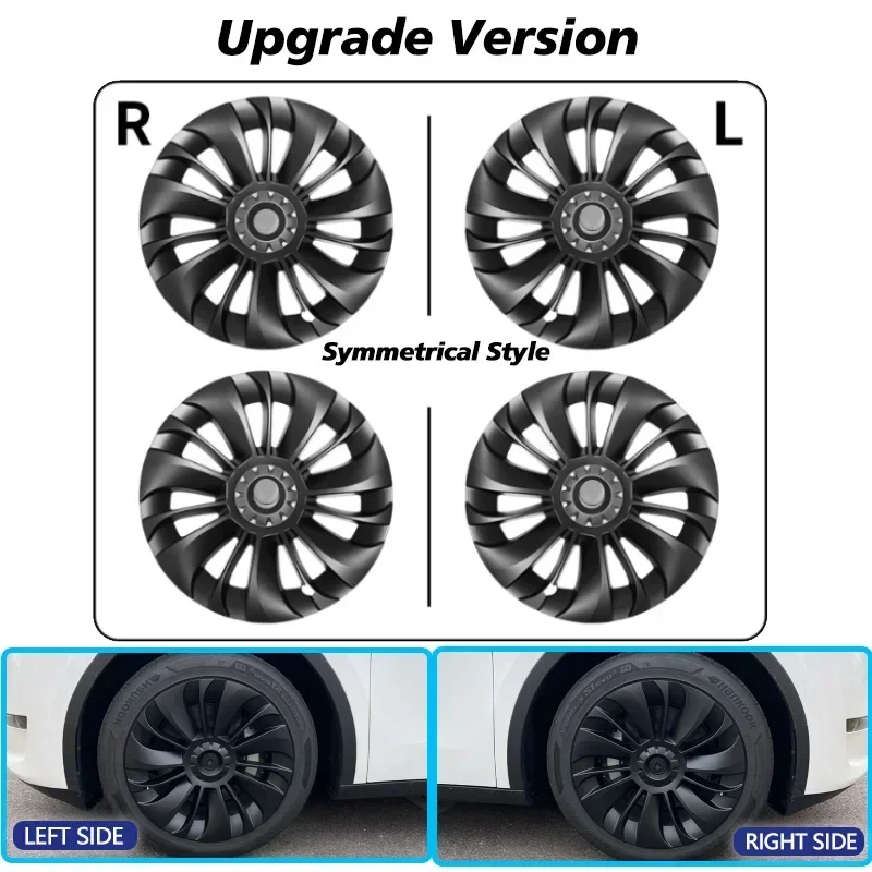 4PCS/1PCS Hub Cap for Tesla Model Y Performance Replacement 19 Inch Wheel Cap Automobile Hubcap Full Rim Cover Accessories 2023