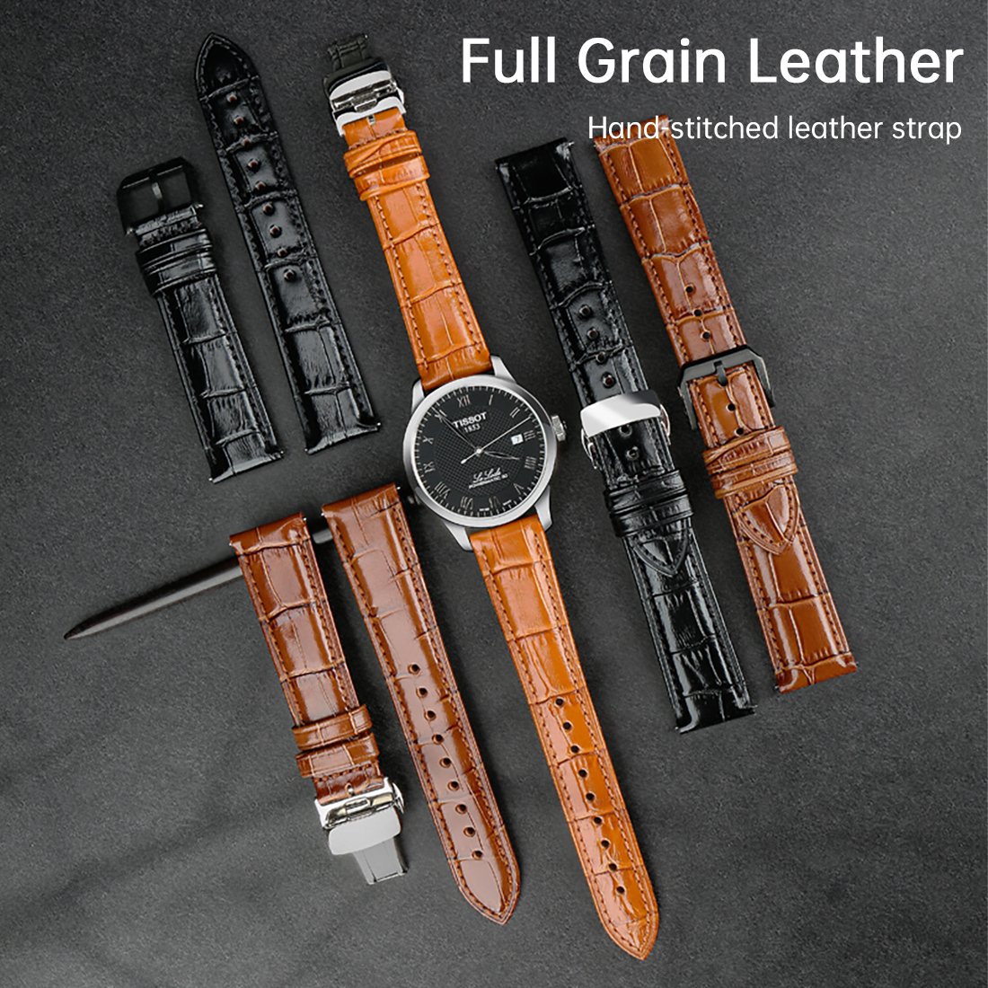 MAIKES 22mm Genuine Leather WatchBand For Huawei Watch GT 2 Pro Original Wristband Quick Releas Bracelet For Amazfit Watch Strap