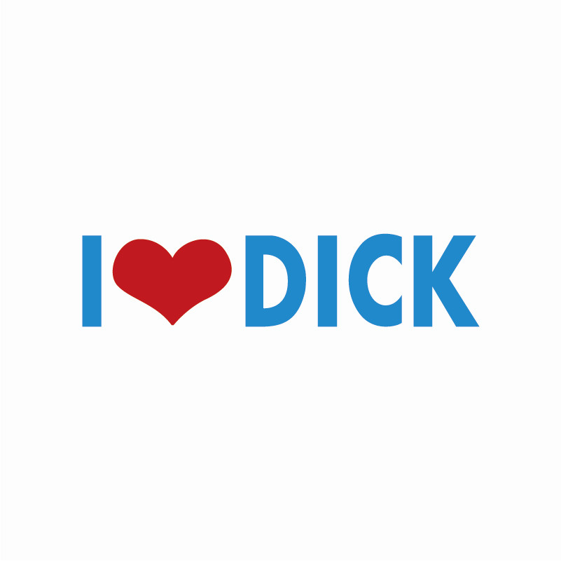 JuYouHui Exterior Accessories Decal Funny I Love Dick Car Sticker Beautiful Gay Gag Motorcycle Decals Car-Styling Vinyl PVC 14cm