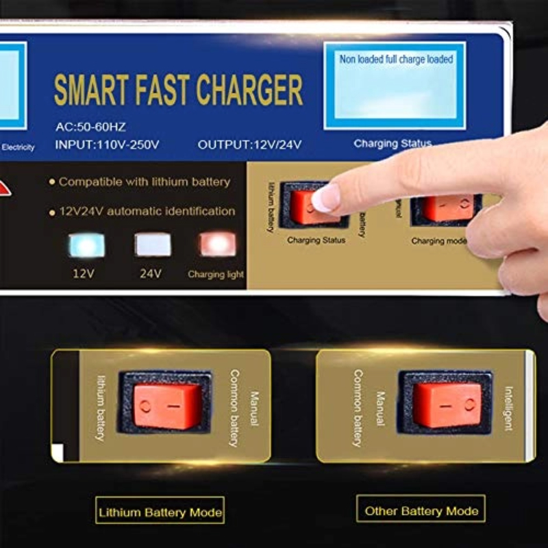 Car Charger Carregador De Bateria 12v Automotiva Cargador Para Moto Caricabatterie Chargeur Batterie Voiture Intelligent 12v