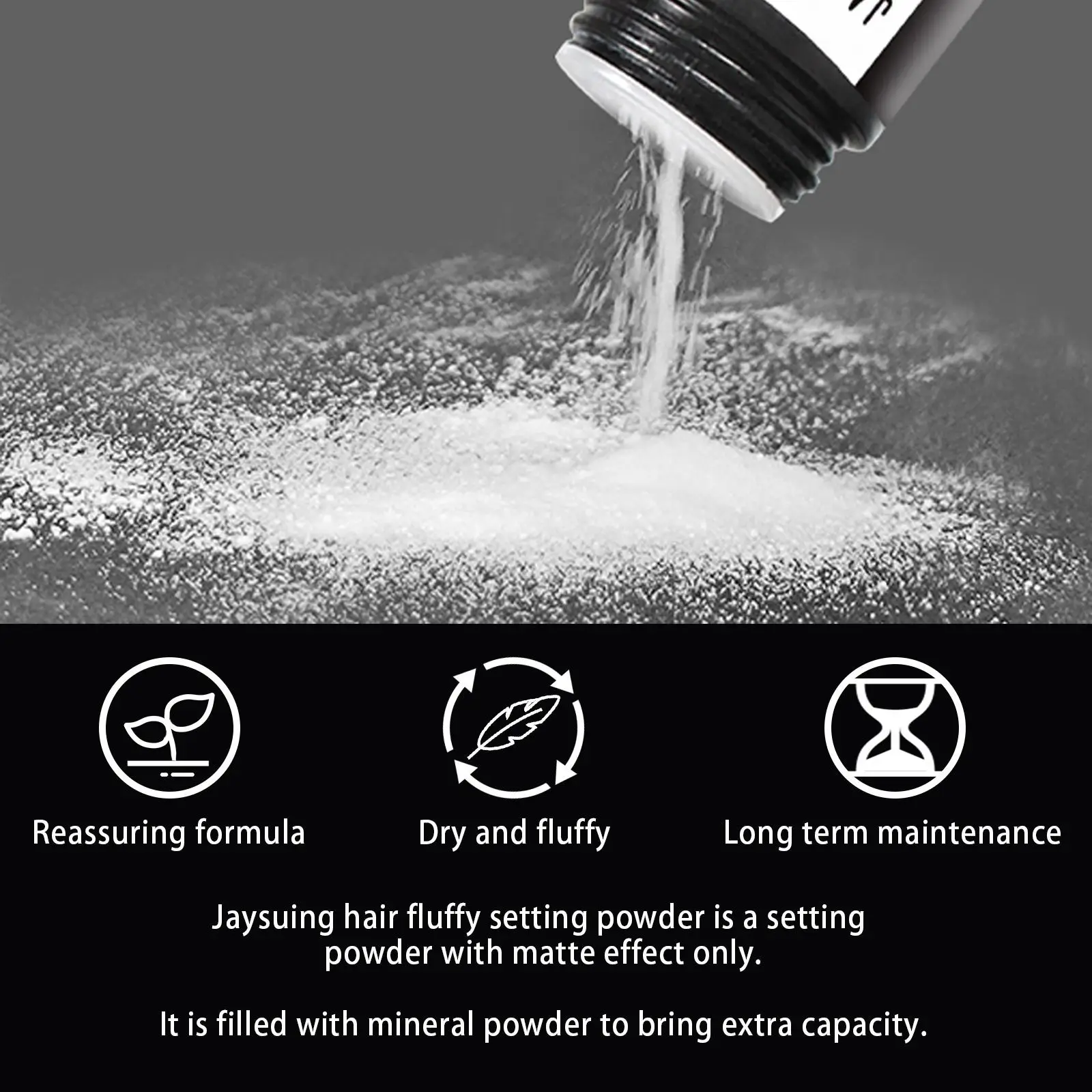 Mattifying Hair Powder Increases Hair Volume Long-Lasting Hair Texturizer Powder Unisex Fluffy Thin Hairs Styling Powder